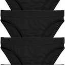 TomboyX Tucking Hiding Bikini Underwear, Secure Compression for Transgender MTF, Gaff Shaping Panties, Size Inclusive (XS-6X) (5-pack XS Black)