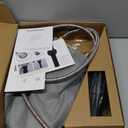 Polished Chrome Bathroom Faucet 3 Hole, 4 Inch 2-Handle Centerset Bathroom Sink Faucet, Faucet for Bathroom Sink 360 Swivel Bathroom Faucets RV Lavatory Vanity Faucet with Pop-up Drain