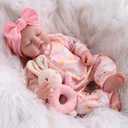 BABESIDE Lifelike Reborn Baby Dolls Girl - 20 Inch Realistic Newborn Baby Doll with Poseable Body, Real Life Baby Dolls with Accessories for 3+ Year Old Girls Gifts, Pretend Play, Collection