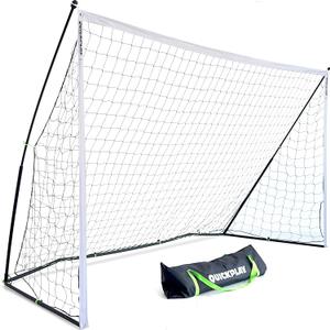 QUICKPLAY Kickster Soccer Goal Range Ultra Portable | Quick and Easy Set Up | Includes Net and Carry Bag | Backyard Soccer Net for Kids & Adults [Single Goal] 8 x 5 ft
