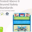 Delta Children - Toy Story Design & Store 6 Bin Toy Storage Organizer - Greenguard Gold Certified, Blue, 24.61"L x 11.81"W x 26.57"H