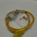 Roastove 72" Flexible Yellow Coated Gas Line Connector Kit for Stove, Dryer, Gas Water Heater, Furnace,5/8 in.OD(1/2 in. IDFlexible Gas Line with Connector 1/2" FIP &1/2"MIP & 3/4"MIP Fitting