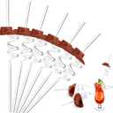 Umigy 24 Pcs Mini Western Cowboy Hat Straw 70s Decorative Cowgirl Straws Bachelorette Rodeo Party Favors Western Party Decorations for Cowboy Birthday Juice Milk Drinks(Brown)