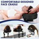 Massage Headrest for Bed, Massage Home Mattress Top Massage Bed Head Extension Kit, Adjustable Headrest Face Cushion Massage Table at Home, Face Down Pillow After Eye Surgery (Black)