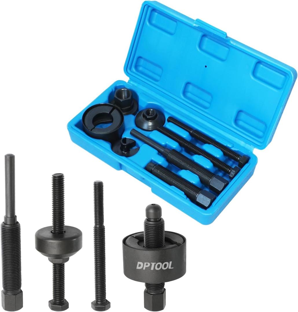 DPTOOL Power Steering Pump Pulley Puller Remove Install Tool Compatible with Ford GM Volkswagen Chrysler Vehicles