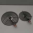 5304430149 5304430150 Porcelain Burner Drip Pan Cooktop Set & MP22YA Electric Range Burner Element Unit Set - Compatible with Frigi-daire Ken-more Tap-pan Electric Range Stove Top by AMI PARTS