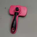 Self-Cleaning Pet Grooming Brush - Skin-Friendly Deshedding Tool for Dogs & Cats in Pink, Removes Loose Hair and Tangles