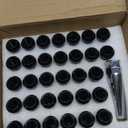 Orion Motor Tech 9/ 16-18 Wheel Lug Nuts 32 Pack, Black 9/ 16 x 18 Trim Lug Nuts 2 inches Tall Spline Drive Cone Seat Compatible with Dodge 1994-2011 Ram 2500 3500 Aftermarket Wheel 8x6.5 5x5.5