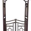 Oakland Living Bronze Aluminum Garden Arbor Arch with Gate