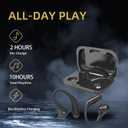 Open-Ear Headphones,Bluetooth 5.3 Wireless Earbuds,5.9g Ultra-Lightweight Sport Earphones with Mic for Running Cycling,Secure Fit for Small Ears (Black)