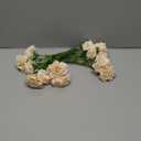 Uznaeoi Fake Carnations,15PCS Champagne Carnations Artificial Flowers 22.83in Silk Carnations with Stems for Wedding Party Home Table Decor(Champagne)