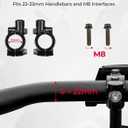 KEMIMOTO Premium Billet Aluminum Motorcycle Mirrors, 7/8'' Handlebar Mount, Compatible with E-Bikes, Scooters, ATVs, and UTVs