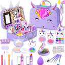 Kids Makeup Kit for Girl - Non-Toxic Kids Washable Makeup Girls Toys, Girls Makeup Kit Princess Toys Real Play Makeup Set Birthday Girls Gift for Ages 3 5 6 7 8 9 10-12 Year Old, Purple