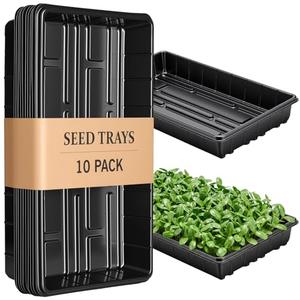 EXTYQWC 10 Plant Growing Trays,Plant Tray, Seed Tray, Seedling Tray, Propagation Tray, Plant Trays for Seedlings, Planting Trays, Seedling Starter Tray(No Drain Holes)