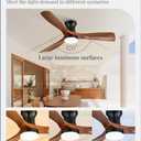 Fanbulous 52 Inch Ceiling Fans with Lights and Remote, 3 Blades Flush Mount Low Profile Ceiling fan, Efficient 3475 CFM, Timer, Quiet 35dB, 3CCT, Reversible for Bedroom Living Room,Foldable Design