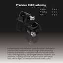 TINHIFI C2 HiFi IEM | LCP+PU Composite Diaphragm | 0.78mm 2-Pin Gold-Plated Cable | High-Resolution in-Ear Monitors for FPS Gaming & Music (Black, C2 2025 3.5MM+Mic)