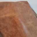 NAT Leathers Light Tan Blonde Crazy Horse Vintage Vegan Faux Leather Fabric Sheet Synthetic Pleather 0.9 mm 1/2 Yard 18 x 54 inch Soft Smooth Upholstery Half Yard (18" x 54") Tan Distressed