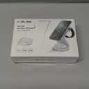 5-in-1 Wireless Charger for MagSafe, AC ISLAND Portable Travel Charging Station, 35W Max Fast Foldable Magnetic Stand, Evolved for iPhone 17-12 & Air Series, Apple Watch, AirPods (with 35W Adapter) (Ice White)