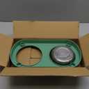 Elevated Cat Bowl, Raised Cat Food and Water Bowl Set for Indoor Cats, Splash Proof with 2 Stainless Steel Pet Food Bowls for Cats and Puppies, Whisker Fatigue and Dishwasher Safe - Green