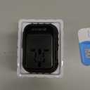 Universal Travel Adapter, International Travel Plug Adapter with 2 USB-C(PD 20W)  1 USB-A Ports, All in One Portable Adaptor, for USA, UK, EU, AU  224+ Countries (Black) US