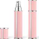 2PCS Travel Perfume Bottle 10ml Atomizer Perfume Spray Bottle Pink | Mini, Portable, Cologne Dispenser, Leather, Empty, Fragrance Pump Dispenser, for Many Scenes, Gifts, Small, Refill Sample