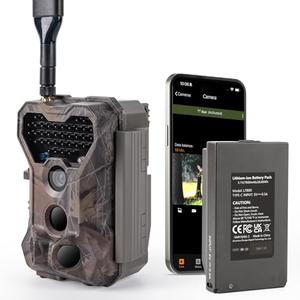 Meidase S965 Pro Cellular Trail Camera (Non-WiFi), 4G LTE Remote Monitoring, Live View, 7800mAh Battery, GPS Tracking, Multi-Cam Data Plan, Motion Activated