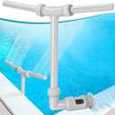 Pool Fountain for Above and In-Ground Pools, Adjustable Dual Spray Waterfall Sprinkler Cooler for Pool,Above GroundPool,Accessories,Swimming Pool Spa Water Fountain