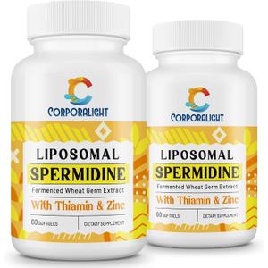 30mg Spermidine Supplement for Men & Women, Pure & Natural, 120 Softgels