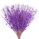 KI Store Purple Glitter Picks Sprays Set of 20 for Mardi Gras Decorative Picks Christmas Tree Wreath Garland Floral Arrangement Decoration