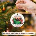 2 x Funny Cat Christmas Ornament 2025 - Black Cat Gifts for Women, Men, Friends, Family, Ceramic Pet Ornament for Christmas Tree, Animal Lover Gifts for Pet Mom, Sister, Holiday White Elephant Gift Idea