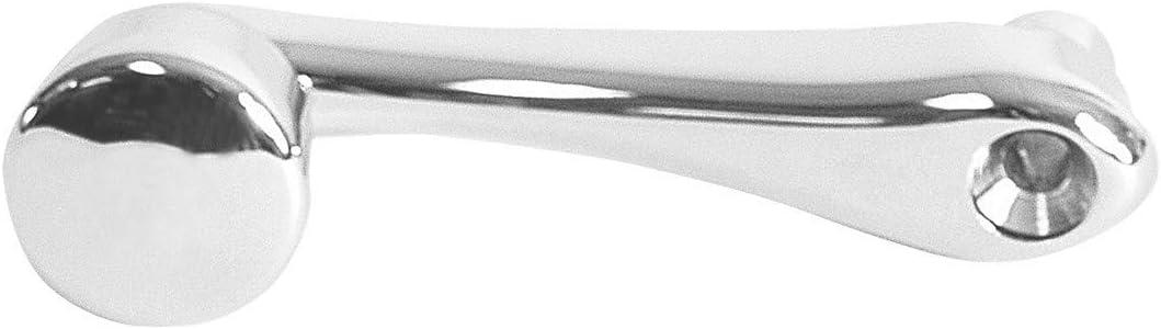 GG Grand General 54988 Chrome Die Cast Window Crank- Plain, Square Adapter for Peterbilt, Kenworth, International