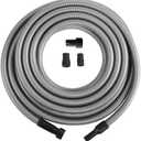Cen-Tec Systems 94170 Premium 50 Ft. Shop Vacuum Hose with Power Tool Adapter Set Silver