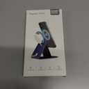 Generic MagSafe Charger Stand - Modern Luxury Style, Compatible with iPhone 14, 13, 12 Series, Magnetic Mount, Black Faux Leather Finish