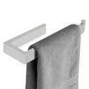 Sayayo Brushed Nickel Towel Ring for Bathroom, 10 Inch Hand Towel Bar Towel Rack Towel Holder Wall Mounted Square, SUS304 Stainless Steel