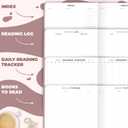 Clever Fox Reading Journal  Book Review Log  Gift Accessories for Reading Lover  Book Journal for Kids & Adults  A5, 5.8x8.3 (Dusty Pink)