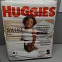 Huggies Size 5 Diapers, Skin Essentials Baby Diapers, Size 5 (27+ lbs), 132 Count (2 Packs of 66), 