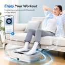 MERACH Vibration Plate Exercise Machine, Whole Body Workout Equipment for Women, Bluetooth and Silicone Pedal, Vibration Plate with Auto Mode, Vibrate Fitness Platform for Home (Grey)