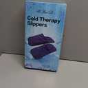 Gel Cold & Hot Therapy Slippers - 360 Full Foot Coverage for Plantar Fasciitis, Neuropathy, and Swelling Relief - Pliable Gel Ice Pack Wrap for Post-Surgery, Chemo, and Sore Feet(Blue, Large)