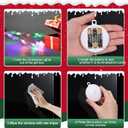 Christmas Window Lights Decorations, 3PCS Christmas Hanging Lights Santa Claus Snowman Christmas Tree Battery Operated Indoor Lights with Suction Cup for Fireplace New Year Window Decorations