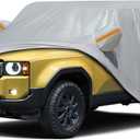 Car Cover for 2007-2026 Toyota Land Cruiser/Lexus LX, Waterproof Custom-fit All Weather Sun Rain UV Snow Wind Protection Outdoor Indoor Full Car Cover with Door Zipper & Cotton Lining-Grey