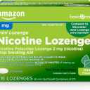 Amazon Basic Care Mini Nicotine Polacrilex Lozenge, 2 mg, Stop Smoking Aid, Mint Flavor, 216 Count