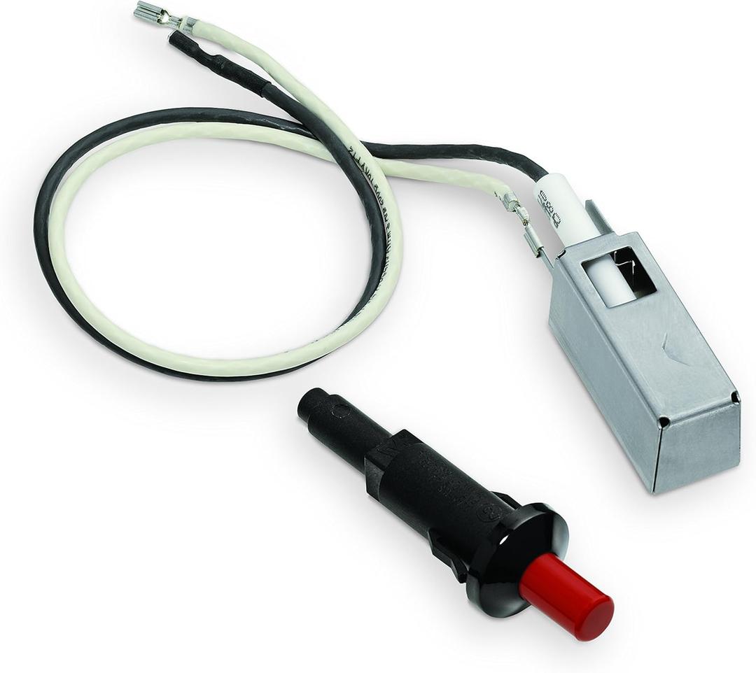 Weber Grill Igniter Kit  Replacement Ignition System for Genesis Silver/Gold/Platinum and Spirit 200/300 Series, PushButton Ignition with Wires and GasCatcher Chamber