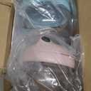 BeneLabel 2 Pack 12.3 Oz Snack Cups for Toddlers Spill Proof Food Grade Tritan Baby Snack Container with Cute Frog Lid and Handle PVC Free Kids Snack Catcher Fit for On-the-Go (Pink & Blue)