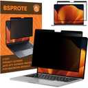 BSPROTE Removable Privacy Screen for Macbook Pro 13 Inch (2016-2022, M1, M2) & Macbook Air 13 Inch (2018-2021, M1 & Not for M2/M3/M4 Chip), Anti-Spy Blue Light Blocking Filter for Mac 13''