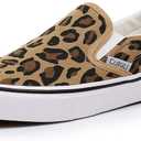 Cull4U Women's Classic Slip On Trainer Shoes (9, Leopard)