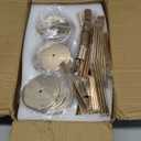 Gold Candlestick Holders - Bulk Decorative Metal Candelabra - Fits 0.8 Inch Diameter Taper Candles - Gold Taper Candle Stands for Wedding, Home, Party Table Decor (Set of 27)