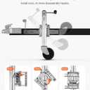 VEVOR 1500 lbs Trailer Jack with Wheel, Heavy Duty Swivel Boat Trailer Jack with PP Single Wheel & Ergonomic Handle, 12-inch Lift, Fit for RVs, Boats, Horse Trailers, Utility Trailers