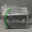 FRENESSA Makeup Train Case Makeup Case 11.8 Inch Large Cosmetic Box Organizer Travel Storage Professional Make Up Train Carrying Case with 6 Trays Locking Hard Vanity Storage Black