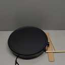 Nutrichef Electric Crepe Maker & Griddle Cooktop - Nonstick 12 Inch Aluminum Hot Plate with LED Indicator Lights & Adjustable Temperature Control - Wooden Spatula & Batter Spreader Included