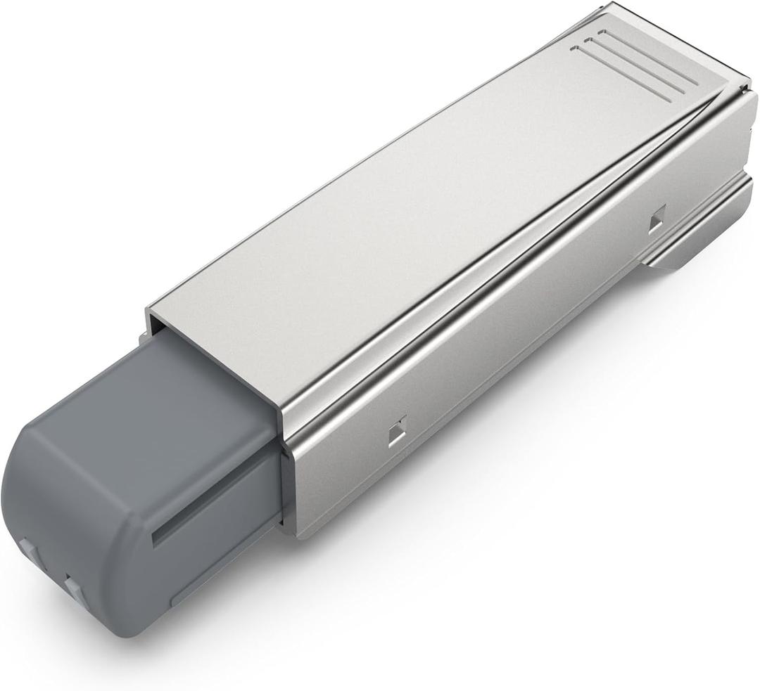 10 Pack Soft Close Motion Damper Mechanism for Full Overlay Hinges, Smooth Slow Straight-Arm, Clip Top Retrofitting Attachment, Cabinet Door Concealed Replacement Hardware Accessories